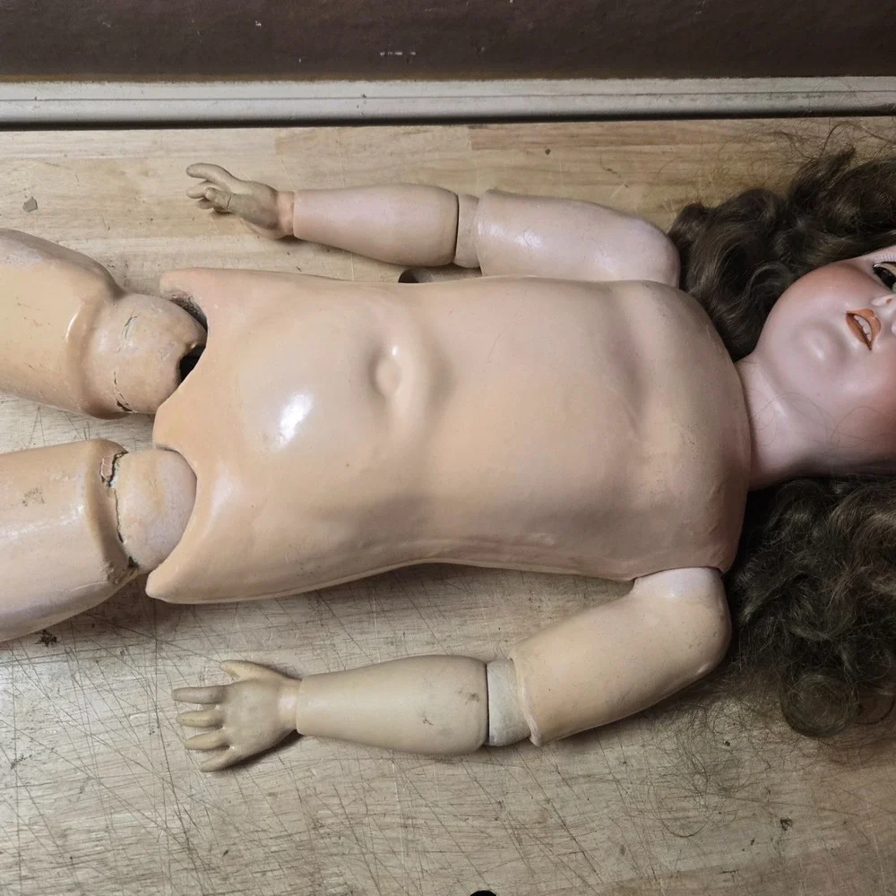 Antique Bisque CM Bergmann Doll Big Life Size 30
